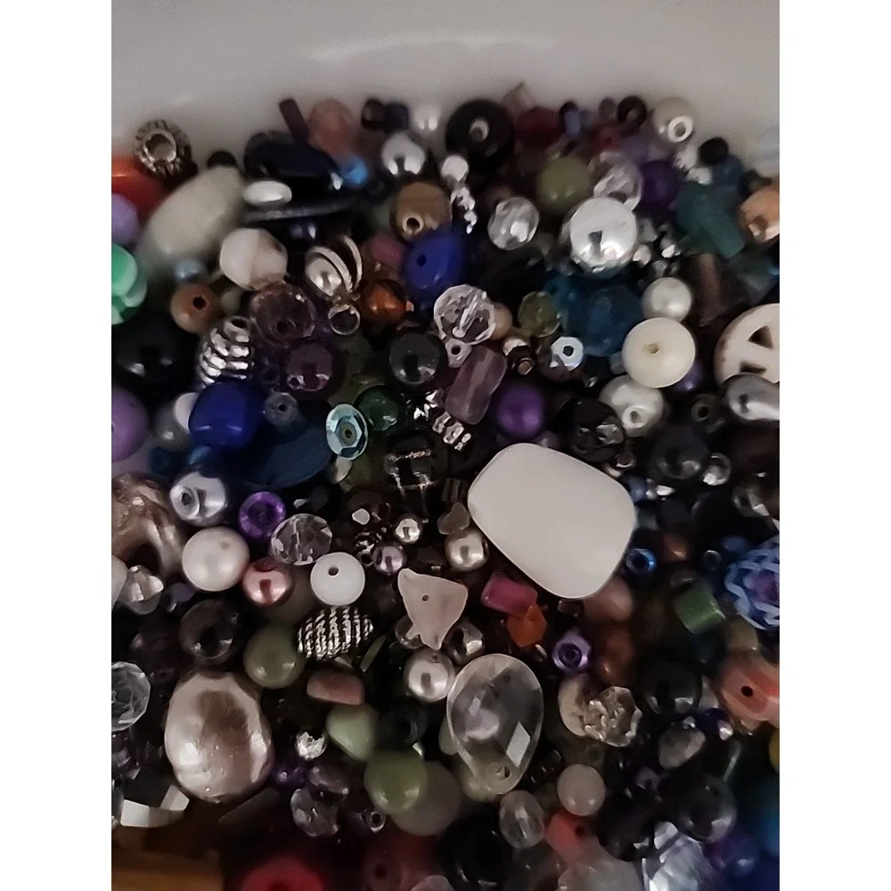 Happy Beads Bead Mix One Pound Mix Lot 1mm To 20mm Childs Play To Fancy #133